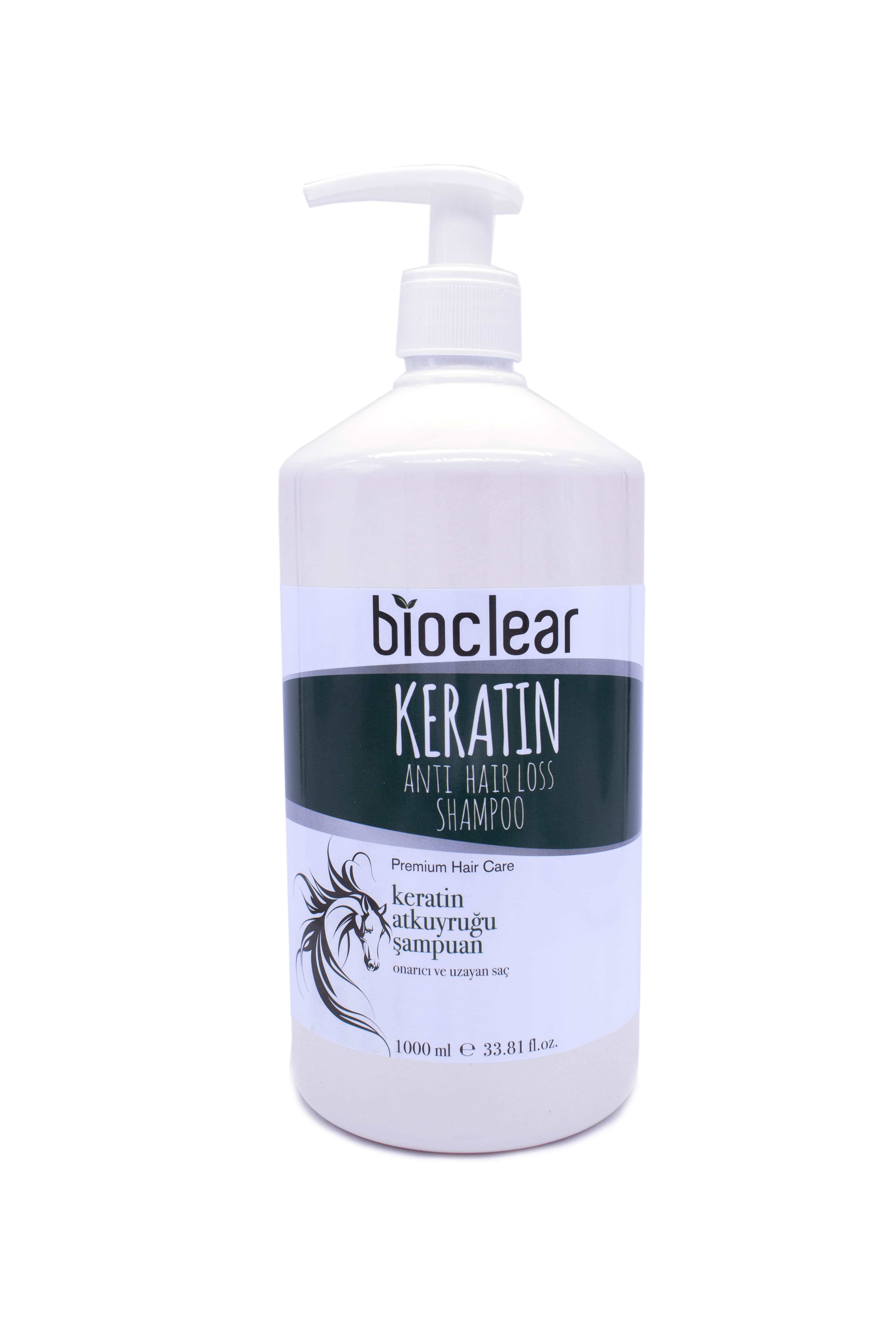 Bioclear Saç Dökülmesine Karşı Şampuan Keratin ve At Kuyruğu 1000 ml